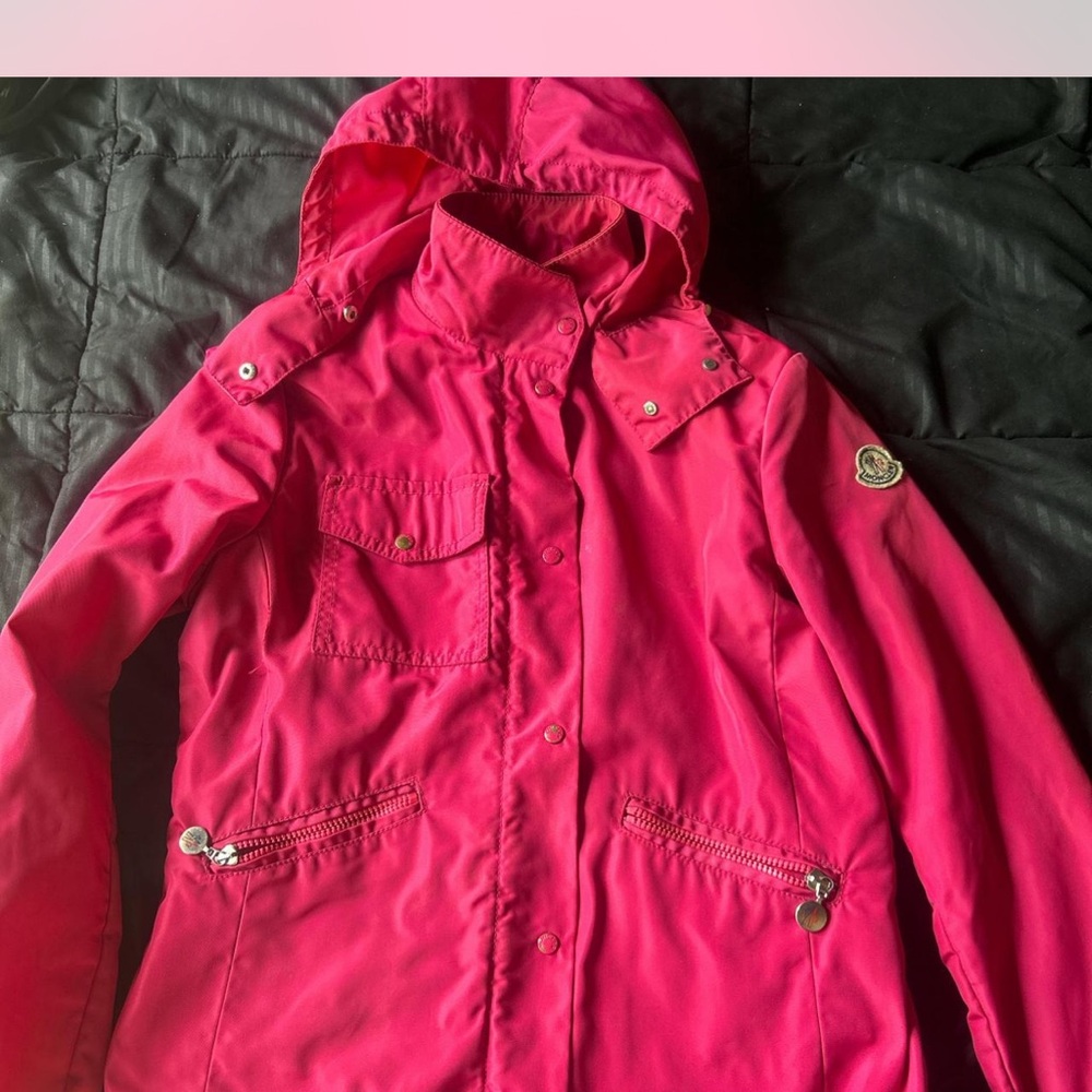 Moncler Fuchsia Jacket with Logo